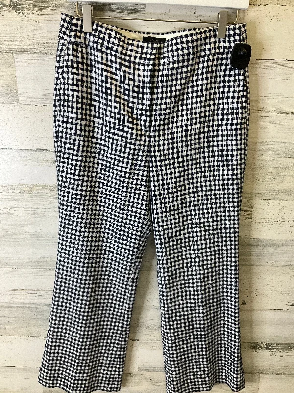 Pants Cropped By J. Crew In Blue & White, Size: 6