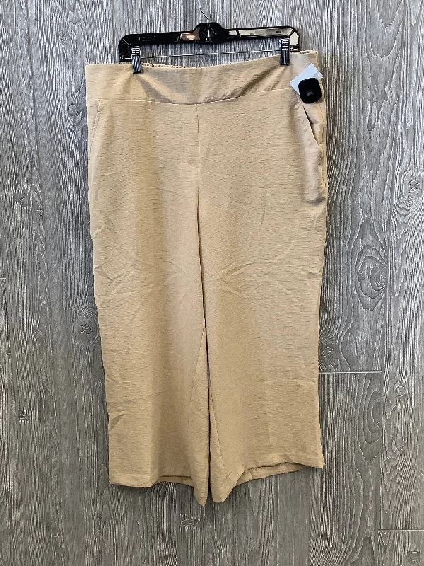 Pants Cropped By Nine West In Tan, Size: 16