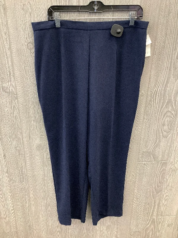 Pants Dress By Sag Harbor In Blue, Size: 16petite