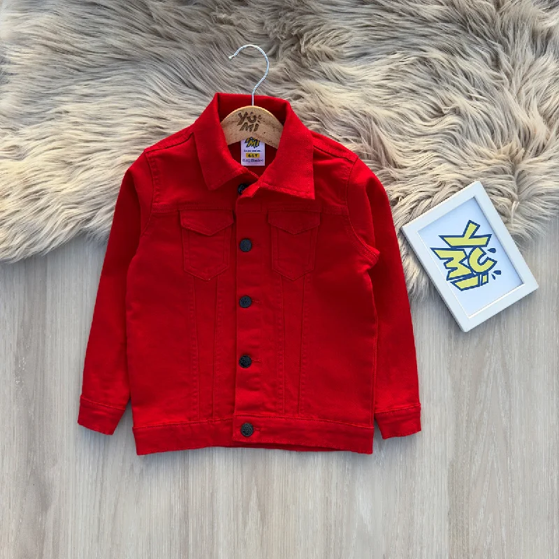 Vibrant Red Winter Jacket for Kids