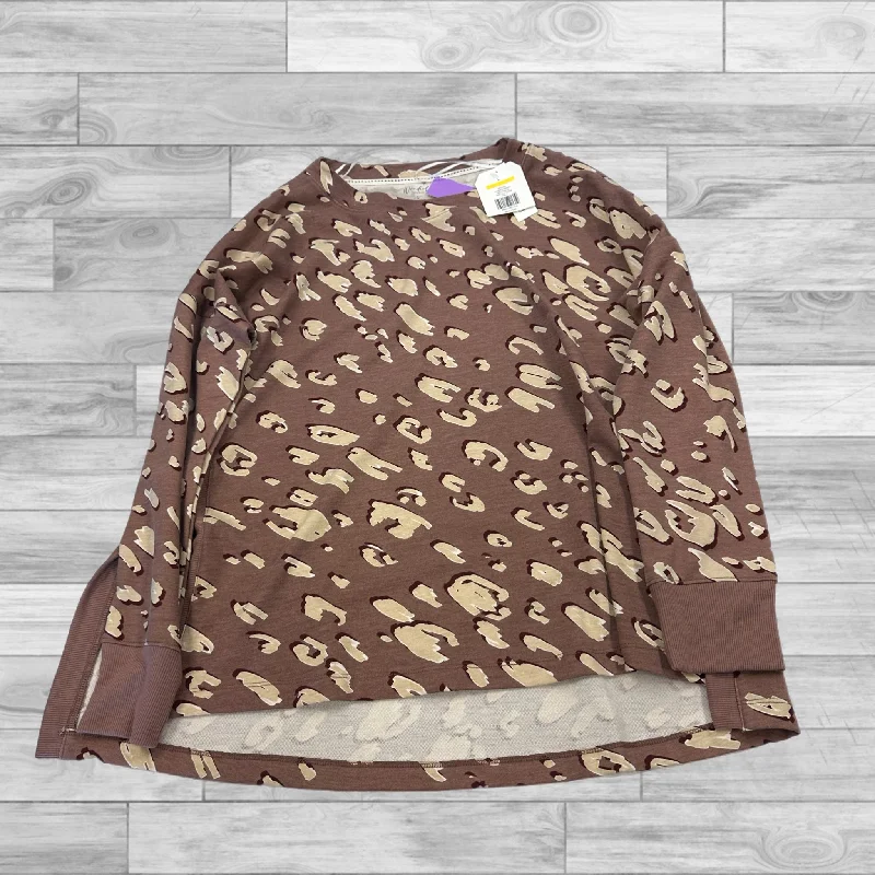 Top Long Sleeve By Clothes Mentor In Animal Print, Size: L