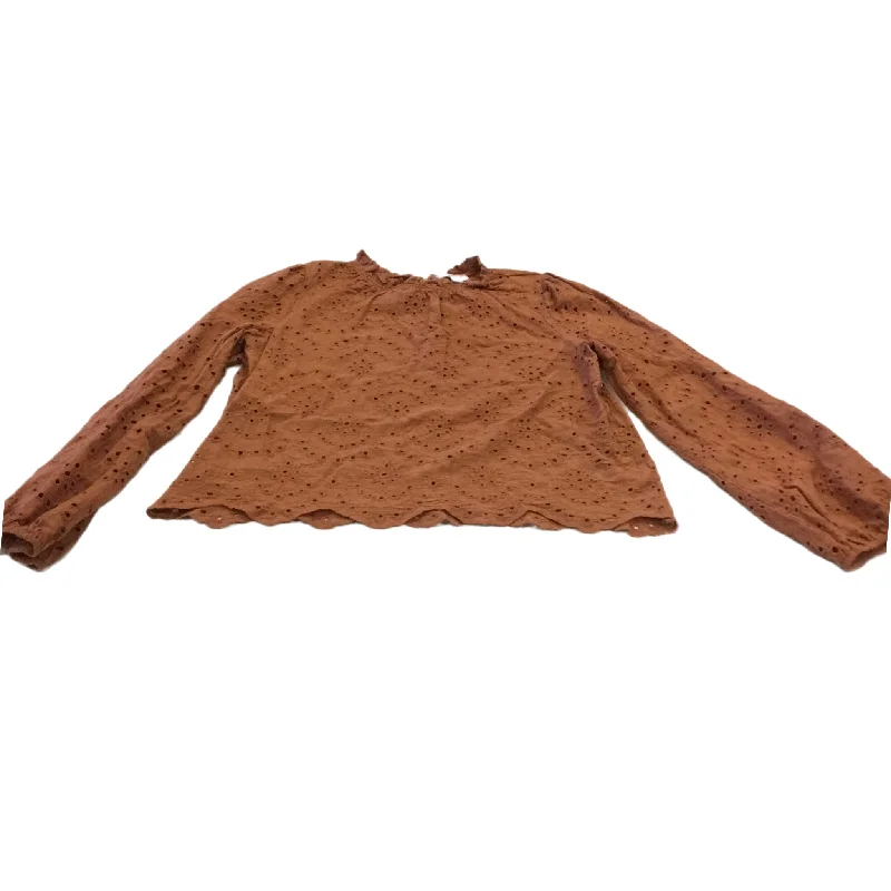 Top Long Sleeve By Clothes Mentor In Bronze, Size: M