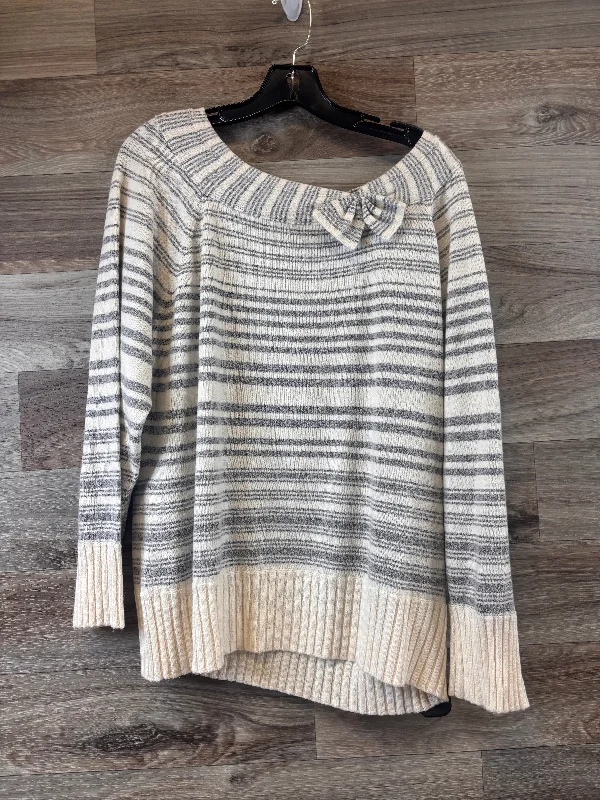 Top Long Sleeve By Clothes Mentor In Striped Pattern, Size: 2x