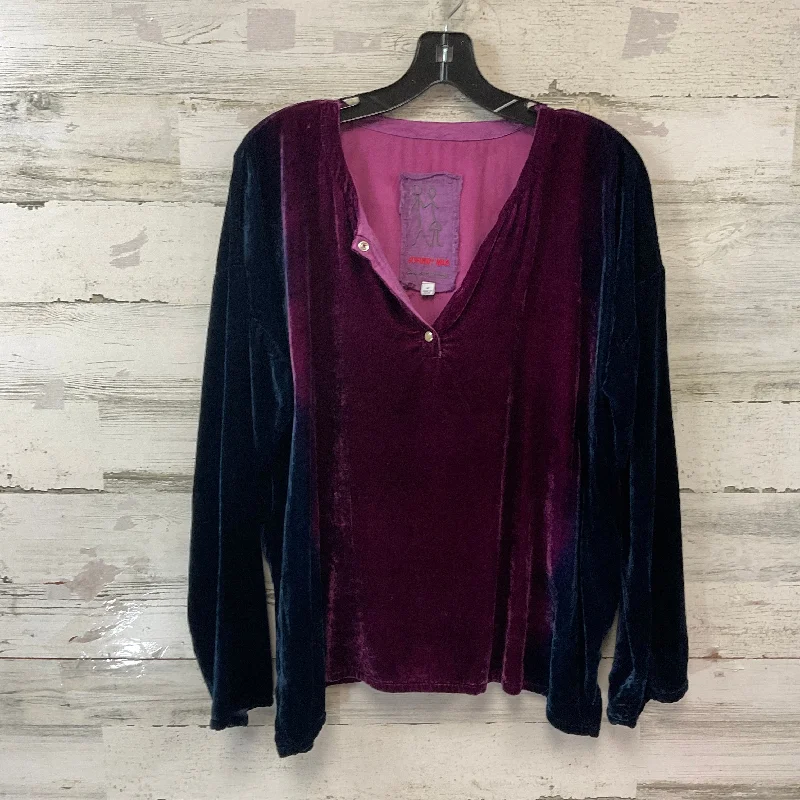 Top Long Sleeve By Johnny Was In Purple, Size: M