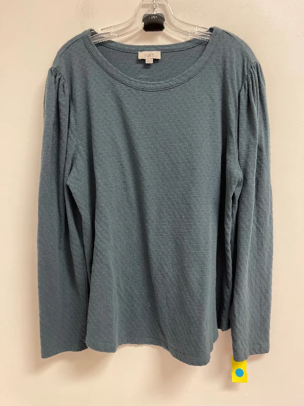 Top Long Sleeve By Loft In Blue, Size: Xl