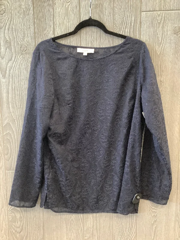 Top Long Sleeve By Loft In Green, Size: L