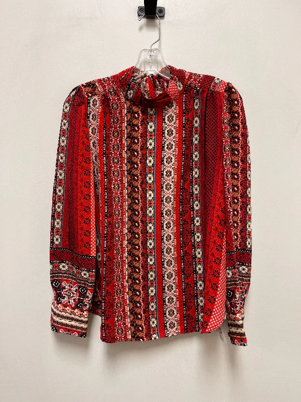 Top Long Sleeve By Loft In Red, Size: S