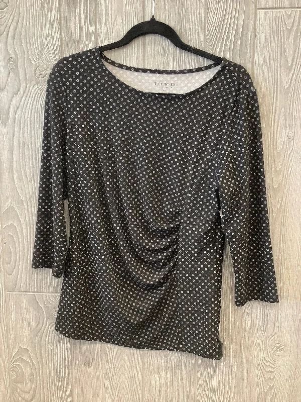 Top Long Sleeve By Talbots In Black, Size: Mp