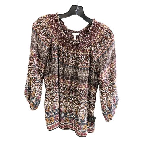 Top Long Sleeve Designer By Joie In Multi-colored, Size: Xs