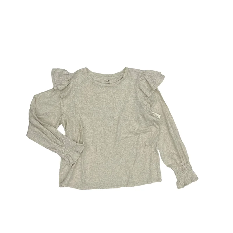 Top Ls By Ana In Tan, Size:Xxl