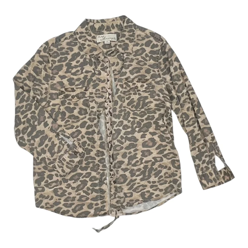 Top Ls By Vintage Havana In Animal Print, Size:S