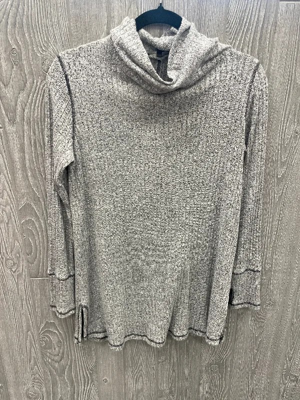 Tunic Long Sleeve By Staccato In Grey, Size: L