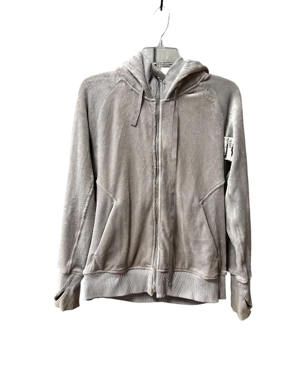 Athletic Jacket By Athleta In Grey, Size: M