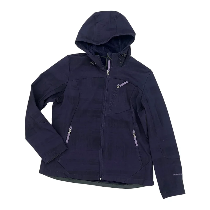 Athletic Jacket By Free Country In Purple, Size:L